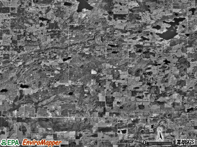 Newfield township, Michigan satellite photo by USGS