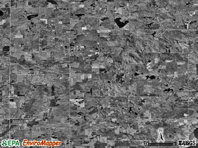 Goodwell township, Michigan satellite photo by USGS
