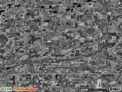 Denver township, Michigan satellite photo by USGS
