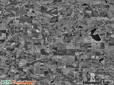 Lincoln township, Michigan satellite photo by USGS