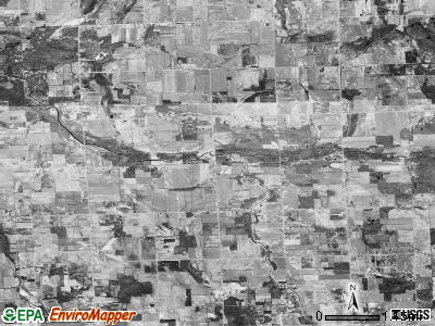 Evergreen township, Michigan satellite photo by USGS