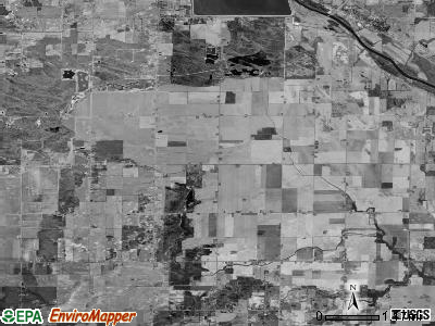 Ingersoll township, Michigan satellite photo by USGS