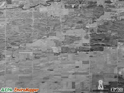 Mount Haley township, Michigan satellite photo by USGS
