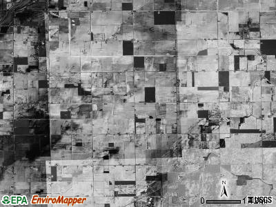 Gilford township, Michigan satellite photo by USGS