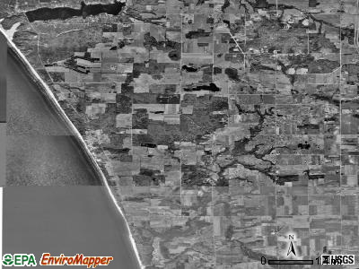 Claybanks township, Michigan satellite photo by USGS