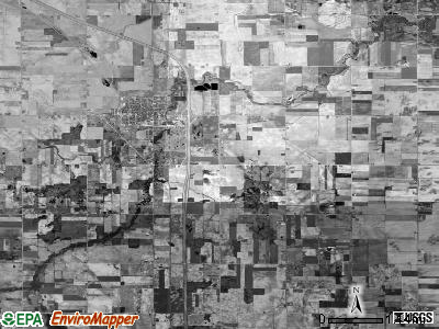 Coe township, Michigan satellite photo by USGS