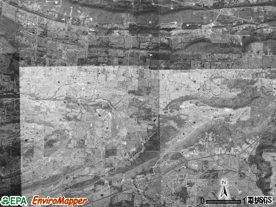 Dayton township, Arkansas satellite photo by USGS