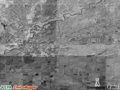 Porter township, Michigan satellite photo by USGS