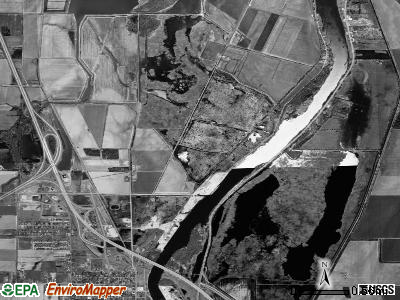 Zilwaukee township, Michigan satellite photo by USGS