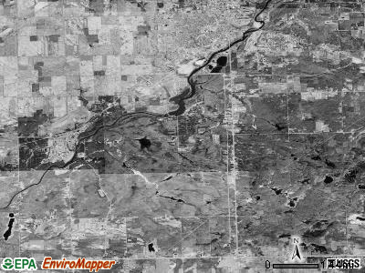 Indianfields township, Michigan satellite photo by USGS