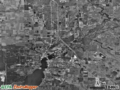 Montague township, Michigan satellite photo by USGS
