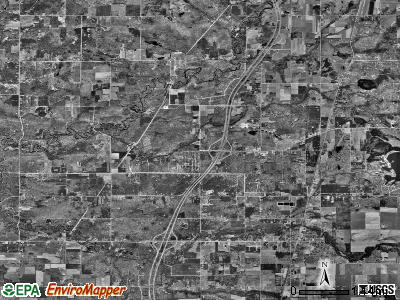 Reynolds township, Michigan satellite photo by USGS
