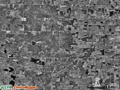 Holton township, Michigan satellite photo by USGS