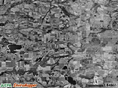 Winfield township, Michigan satellite photo by USGS