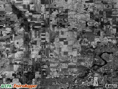 Pine River township, Michigan satellite photo by USGS