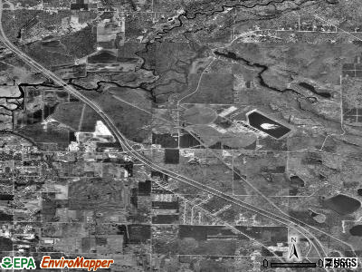 Whitehall township, Michigan satellite photo by USGS
