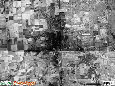 Washington township, Michigan satellite photo by USGS