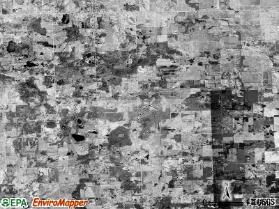Koylton township, Michigan satellite photo by USGS