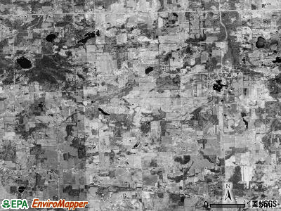 Dayton township, Michigan satellite photo by USGS