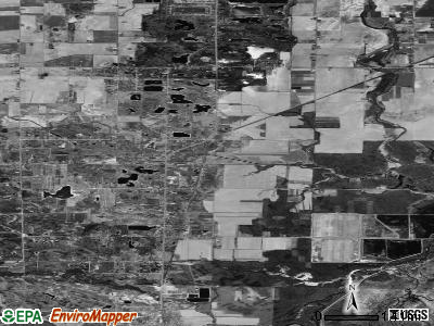 Swan Creek township, Michigan satellite photo by USGS