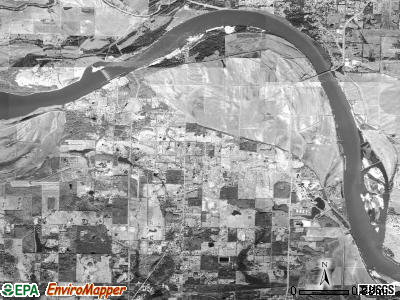 Bentley township, Arkansas satellite photo by USGS