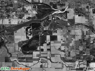 Spaulding township, Michigan satellite photo by USGS