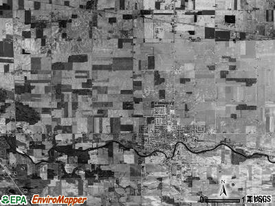 Frankenmuth township, Michigan satellite photo by USGS