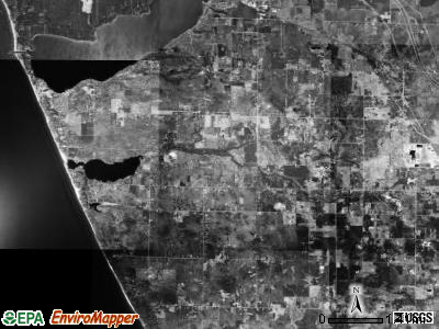 Fruitland township, Michigan satellite photo by USGS