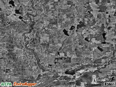 Cedar Creek township, Michigan satellite photo by USGS