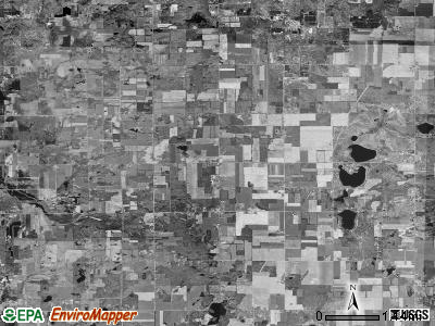 Ensley township, Michigan satellite photo by USGS