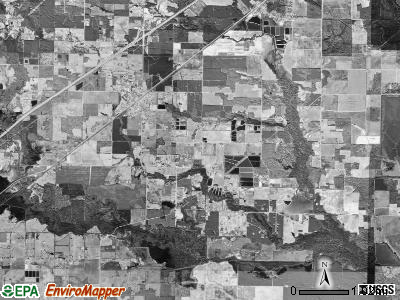 McRae township, Arkansas satellite photo by USGS