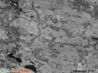 Douglass township, Michigan satellite photo by USGS