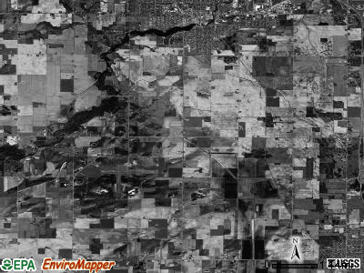 Arcada township, Michigan satellite photo by USGS