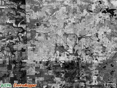 Millington township, Michigan satellite photo by USGS