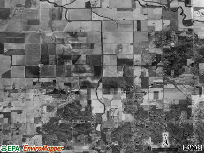 Albee township, Michigan satellite photo by USGS