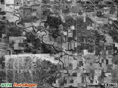 Taymouth township, Michigan satellite photo by USGS
