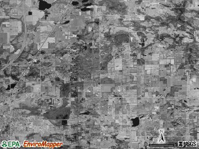 Nelson township, Michigan satellite photo by USGS