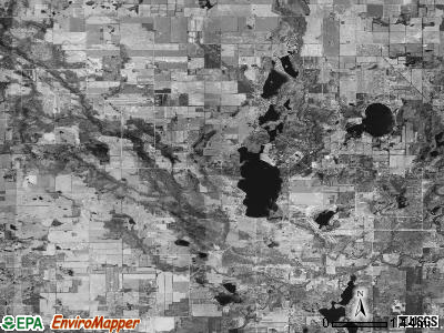 Spencer township, Michigan satellite photo by USGS