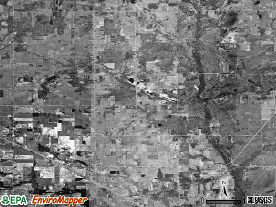 Tyrone township, Michigan satellite photo by USGS