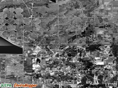 Moorland township, Michigan satellite photo by USGS