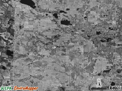Sidney township, Michigan satellite photo by USGS