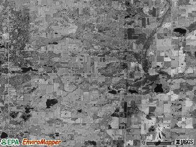 Evergreen township, Michigan satellite photo by USGS