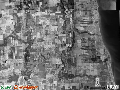 Worth township, Michigan satellite photo by USGS