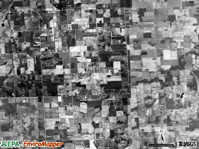 Fremont township, Michigan satellite photo by USGS
