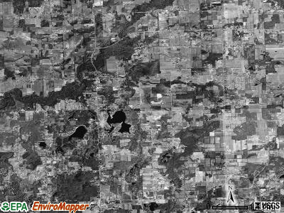 Deerfield township, Michigan satellite photo by USGS