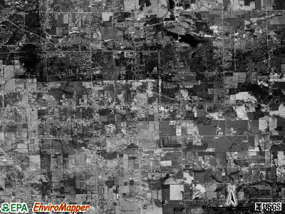 Thetford township, Michigan satellite photo by USGS