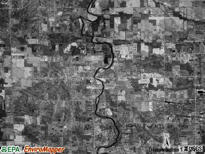 Montrose township, Michigan satellite photo by USGS