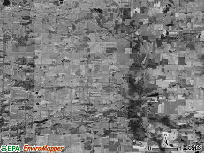 Bushnell township, Michigan satellite photo by USGS