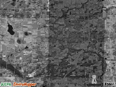 Algoma township, Michigan satellite photo by USGS