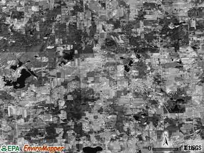 Arcadia township, Michigan satellite photo by USGS
